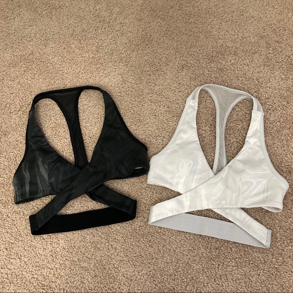 Set of Criss Cross Sports Bras